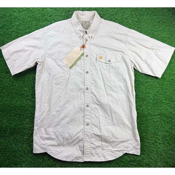 Beretta TM Shooting Shirt Mens L Tan Short Sleeve Mesh Vent Outdoor Hunting Top - Picture 1 of 9
